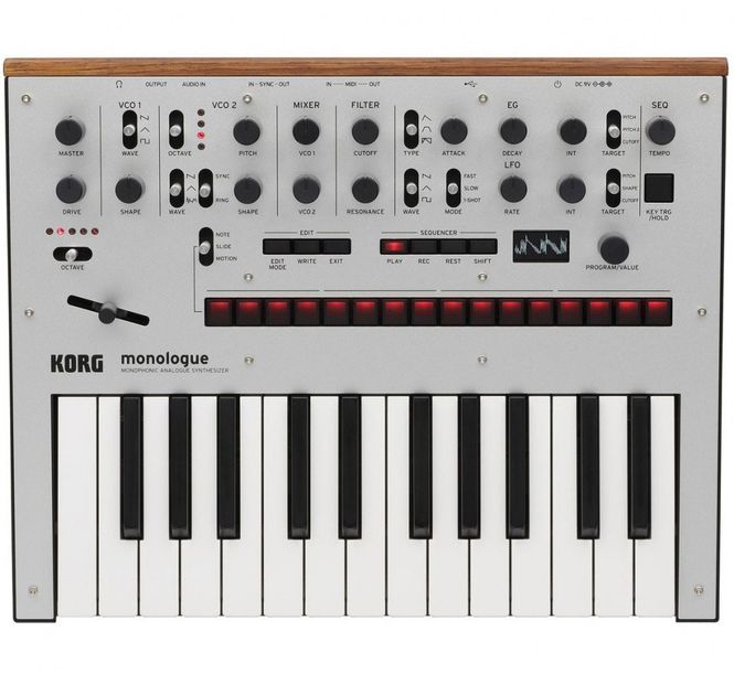 Hovedbilde KORG Monologue Silver Analog Synthesizer
