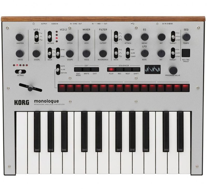 KORG Monologue Silver Analog Synthesizer