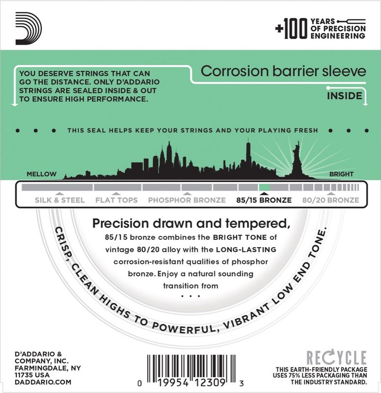 D'Addario EZ920 85/15 Bronze  012 - 054
