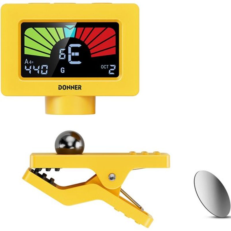 Donner DT10 klype-tuner yellow