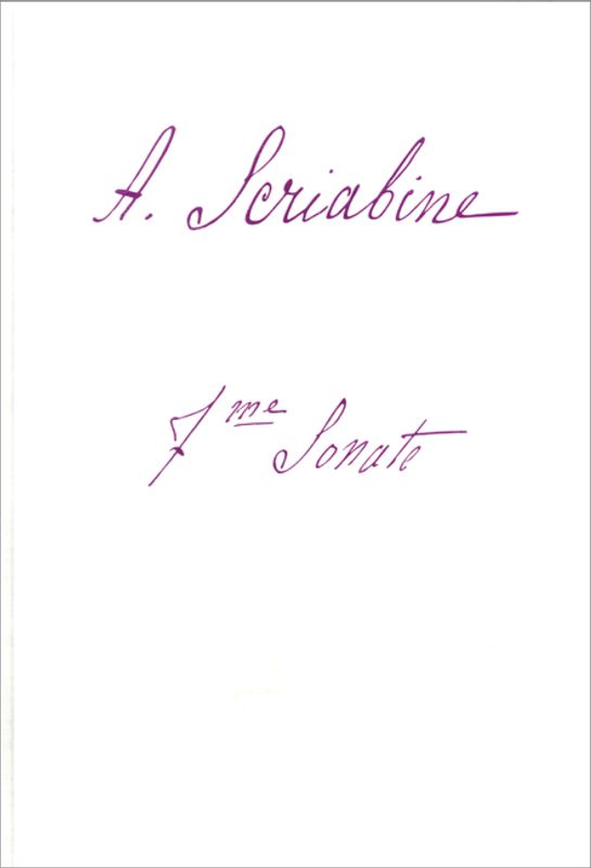 Alexander Skrjabin - Klaviersonate Nr. 7 op. 64, Faksimile