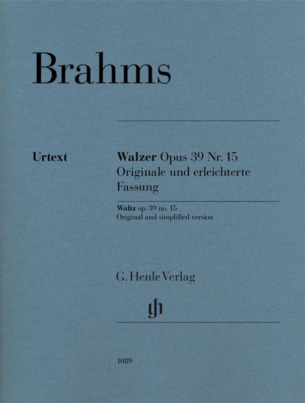 Johannes Brahms - Waltz Op 39 No 15 Original & Simplified Piano