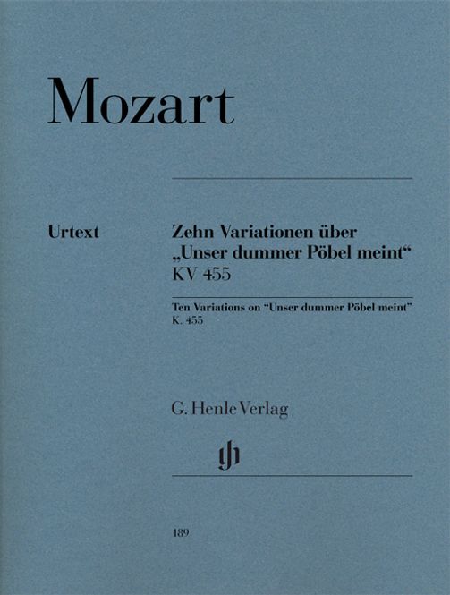 Hovedbilde Wolfgang Amadeus Mozart - 10 Variations on 'Unser ...