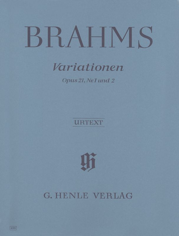 Johannes Brahms - Variations Op.21 No.1 And 2