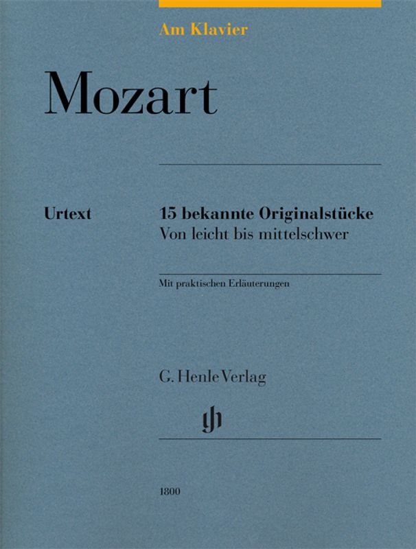 Wolfgang Amadeus Mozart - Am Klavier - 15 Bekannte Originalstück