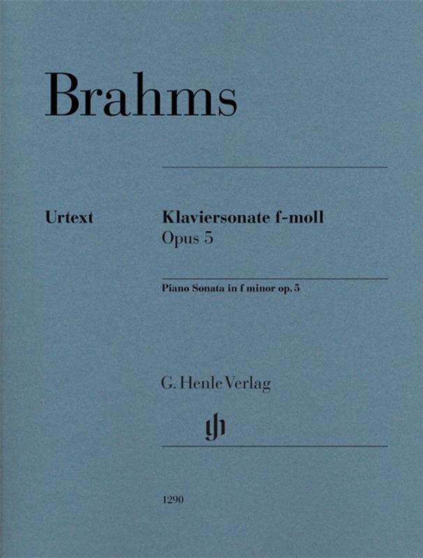 Johannes Brahms - Piano Sonata In F Minor Op 5 Piano