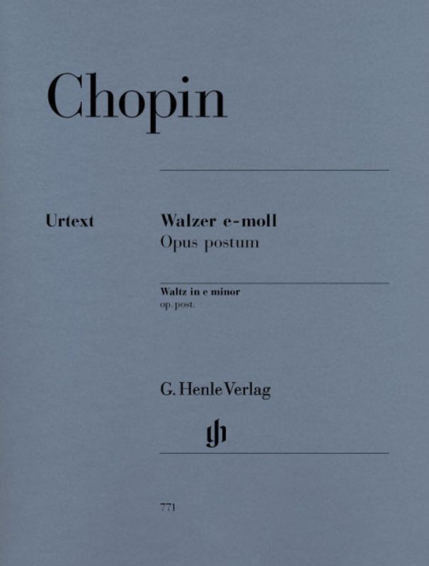 Frédéric Chopin - Walzer E-Moll Opus Postum