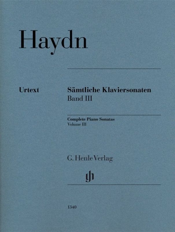 Joseph Haydn - Complete Piano Sonatas Volume III pb.