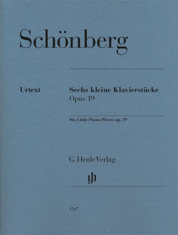 Arnold Schönberg - Sechs Kleine klavierstücke