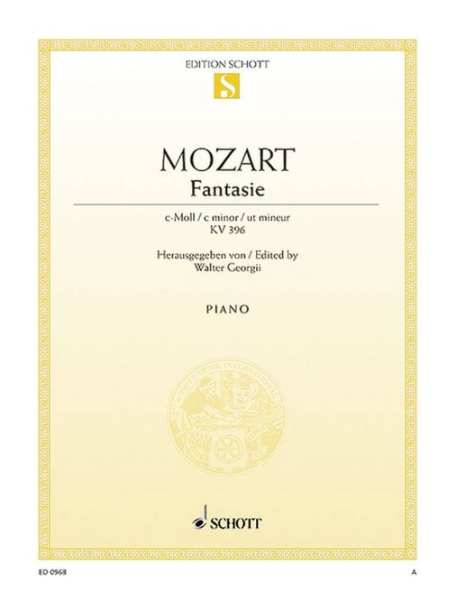 Hovedbilde Wolfgang Amadeus Mozart - Fantasie C Kv396