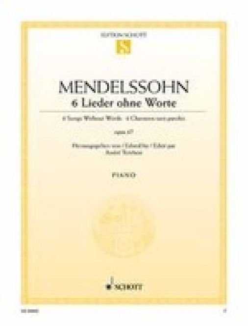 Hovedbilde Felix Mendelssohn Bartholdy - 6 Songs Without ...