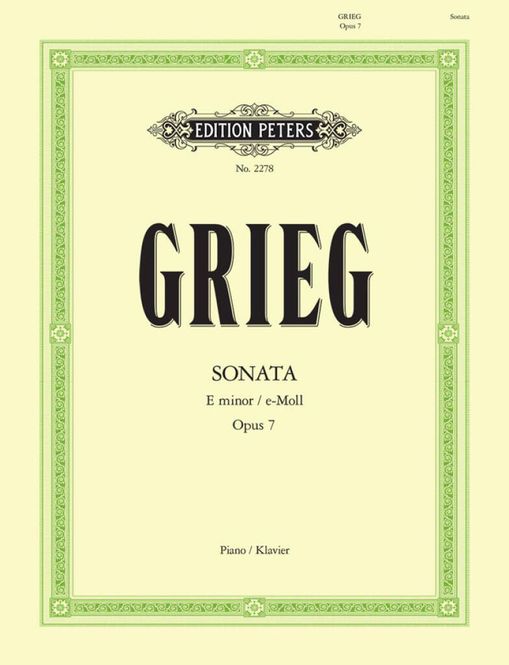 Hovedbilde Edvard Grieg - Sonata In E Minor Op.7