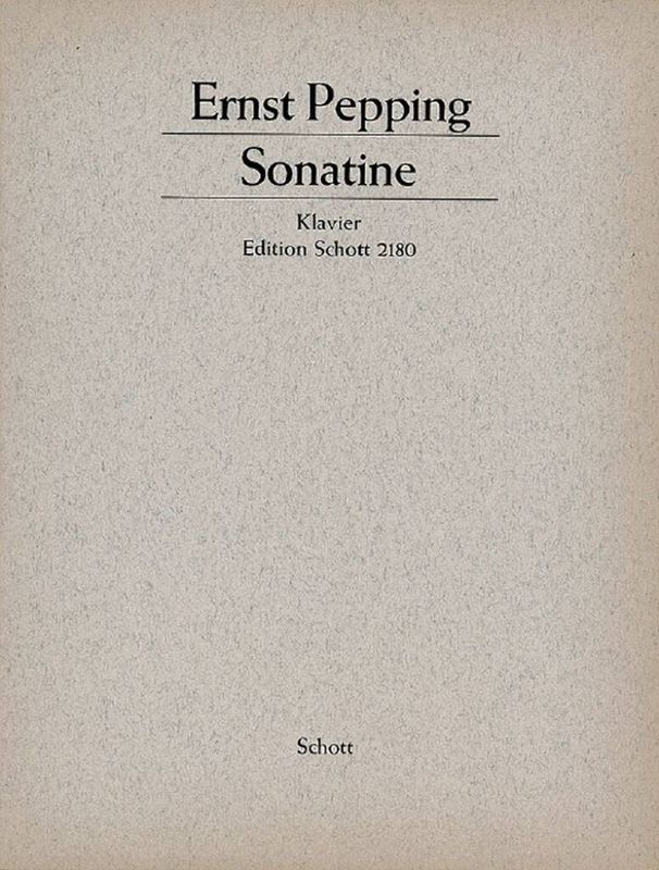 Ernst Pepping - Sonatina