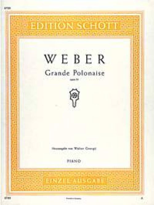 Hovedbilde Carl Maria von Weber - Grande Polonaise Es-Dur op. 21