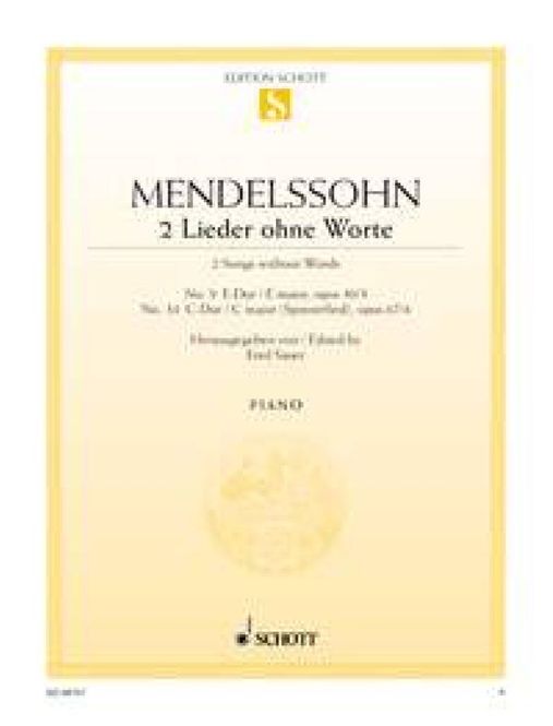Hovedbilde Felix Mendelssohn Bartholdy - Lieder Ohne Worte 9 ...