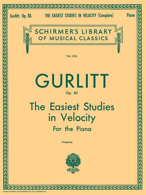 Hovedbilde Cornelius Gurlitt - Easiest Studies in Velocity, ...