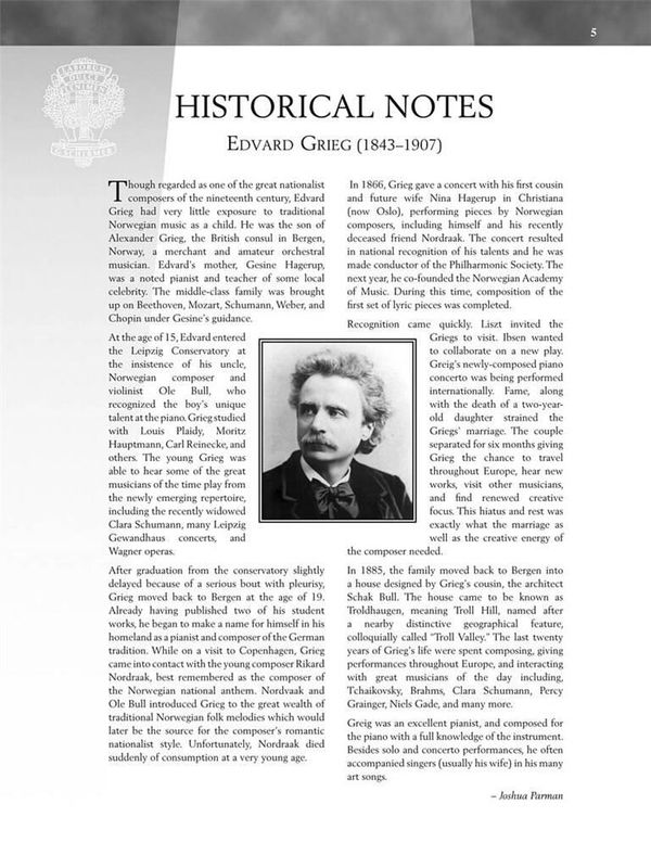 Edvard Grieg - Selected Lyric Pieces