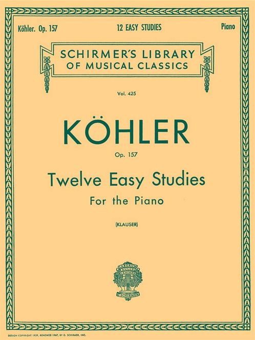 Hovedbilde Louis Köhler - 12 Easy Studies, Op. 157