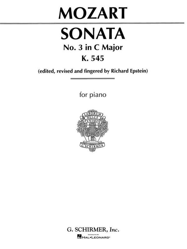 Wolfgang Amadeus Mozart - Sonata No. 3 in C Major K545