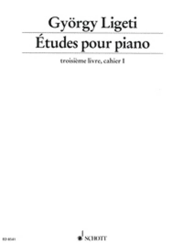 György Ligeti - Etudes For Piano Troisieme Livre
