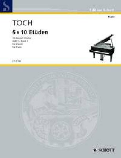 Hovedbilde Ernst Toch - 10 Concert Etudes op. 55 Band 1