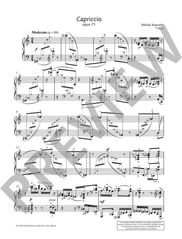 Nikolai Kapustin - Capriccio op. 71