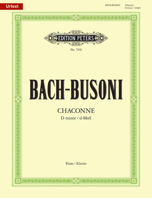Hovedbilde Johann Sebastian Bach - Chaconne In D Minor BWV 1004 For Piano