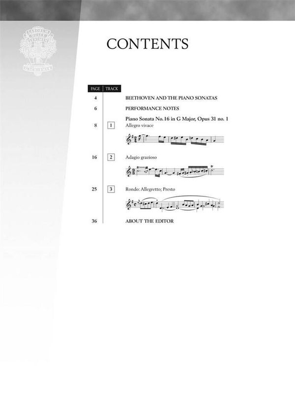 Ludwig van Beethoven - Piano Sonata No.16 In G Op.31 No.1