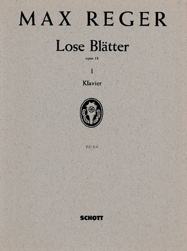 Max Reger - Lose Blatter op. 13 Band 1