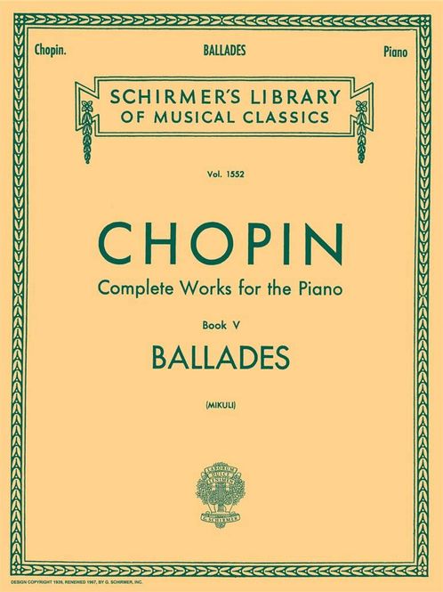 Hovedbilde Frédéric Chopin - Complete Works For The Piano Book V Ballades