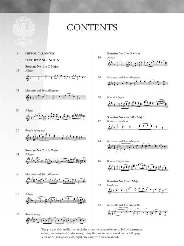 Wolfgang Amadeus Mozart - Mozart - Six Viennese Sonatinas