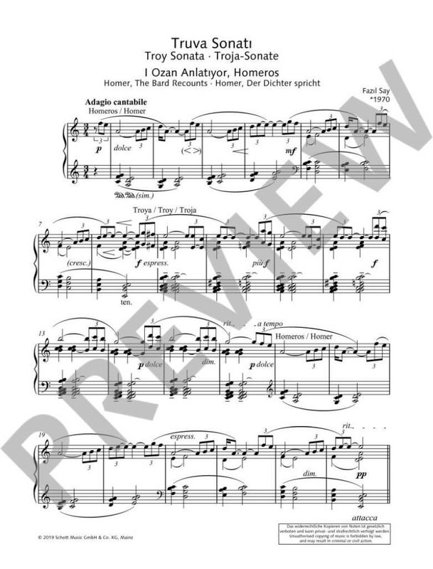 Fazil Say - Troy Sonata Op. 78