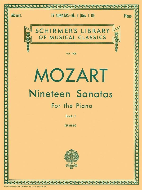 Wolfgang Amadeus Mozart - 19 Sonatas - Book 1