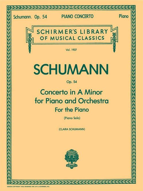 Hovedbilde Robert Schumann - Piano Concerto In A Minor Op.54