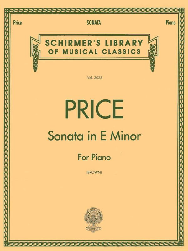 Florence Price - Sonata in E minor