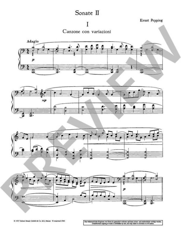Ernst Pepping - Sonata II