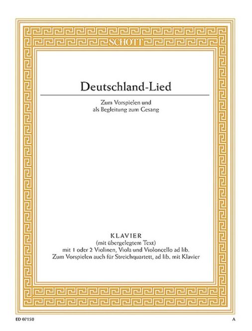 Hovedbilde Franz Joseph Haydn - Deutschland Lied