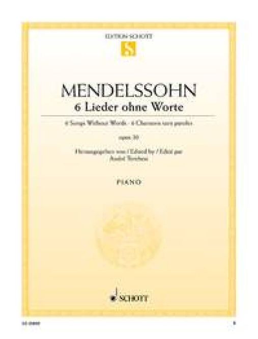 Hovedbilde Felix Mendelssohn Bartholdy - 6 Songs Without ...