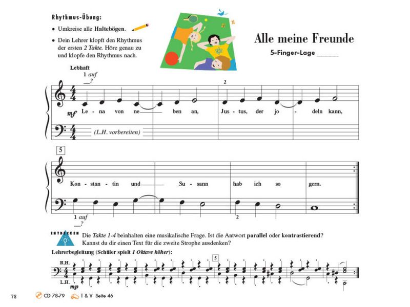 Piano Adventures: Unterrichtsheft Stufe 1