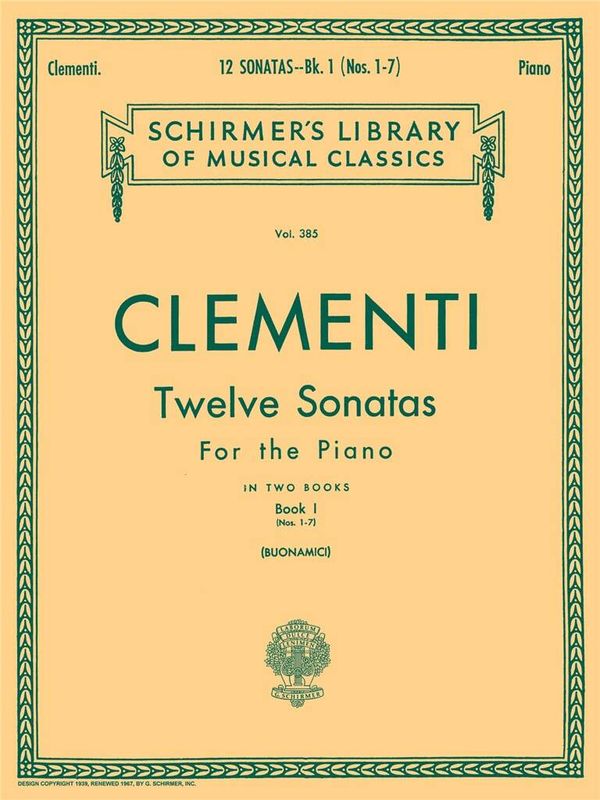 Muzio Clementi - 12 Sonatas - Book 1
