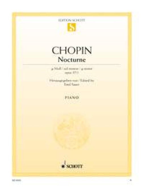 Hovedbilde Frédéric Chopin - Nocturne 1 G Opus 37