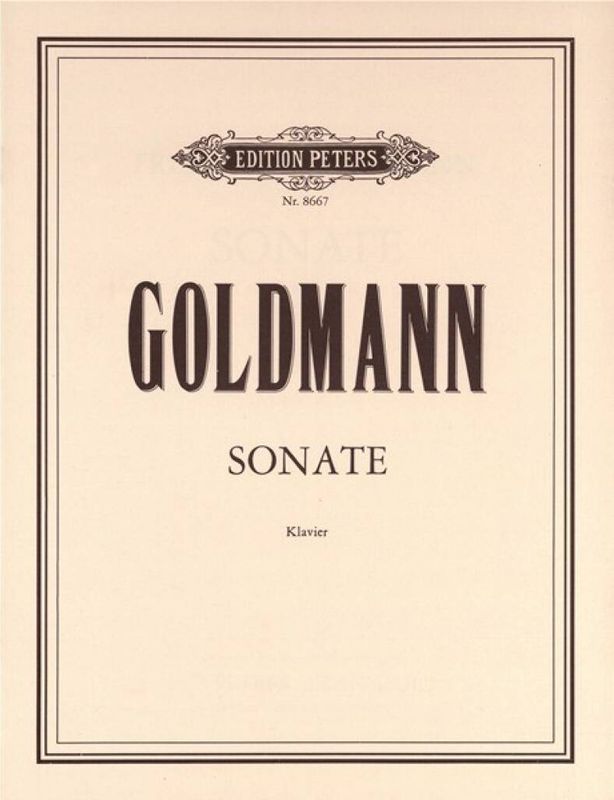Friedrich Goldmann - Piano Sonata