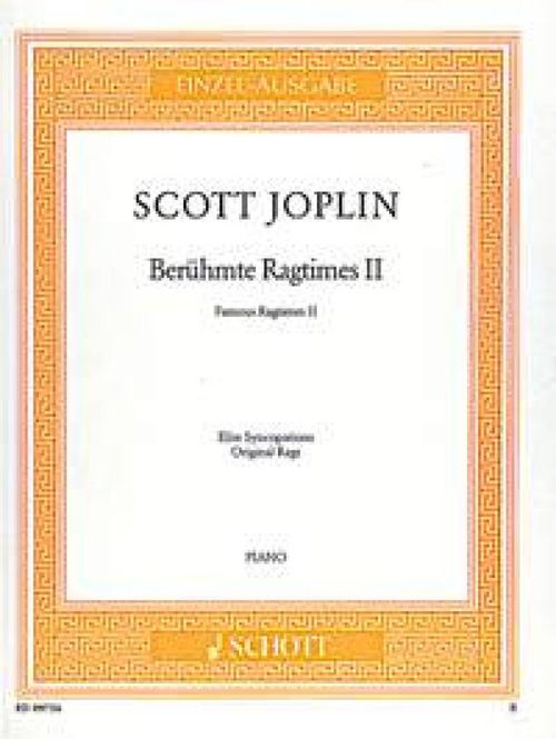 Hovedbilde Scott Joplin - Beruhmte Ragtimes 2