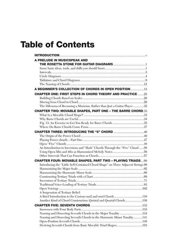 Comprehensive Chord Theory for Guitar