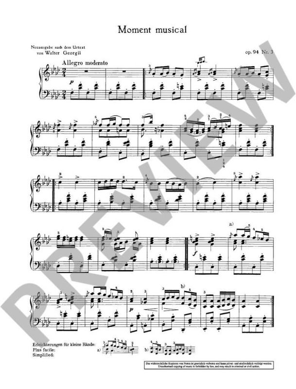 Franz Schubert - Ausgewahlte Werke