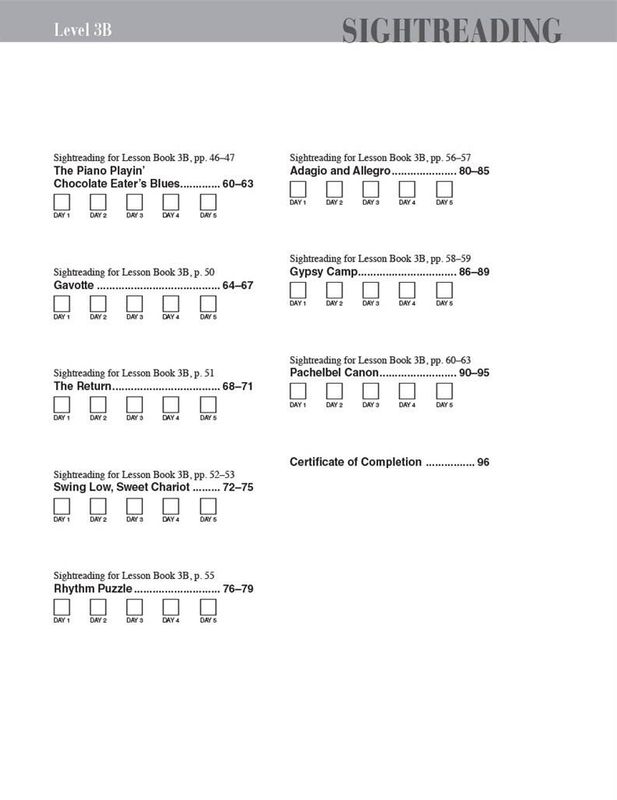 Piano Adventures Sightreading Level 3B