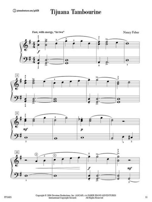 Piano Adventures Gold Star Performance Level 2B