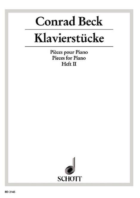 Hovedbilde Conrad Beck - Piano Pieces Band 2
