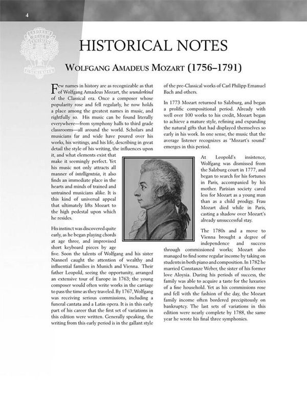 Wolfgang Amadeus Mozart - Mozart - Selected Variations