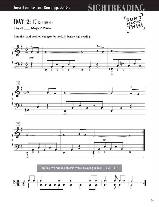 Piano Adventures Sightreading Level 4
